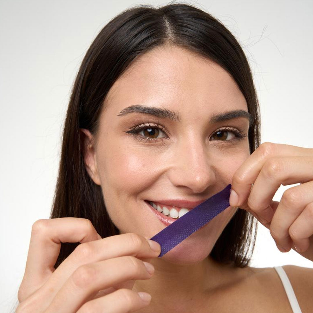 Dr. Dent Purple Teeth Whitening Strips - Fast Results, Zero Sensitivity FREE