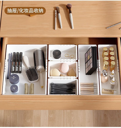 8 Pcs Extendable Drawer Organizer, Adjustable Drawer Storage 3-Size Desk Drawer Organizer,1 Set