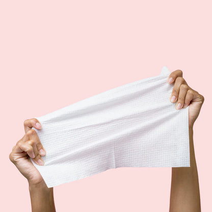 Clean Skin Club Clean Towels XL®, 100% USDA Biobased Face Towel, Disposable Face Towelette, Eczema Association Accepted, Makeup Remover Dry Wipes, Ultra Soft, 1 Pack, 50 Ct