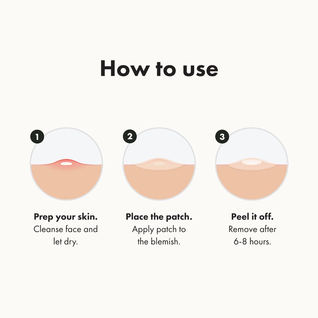 Hero Cosmetics - #1 Hydrocolloid Acne Pimple Patches for Face, Shrinking Zits & Whiteheads in 1 Use, Nighttime Spot Pimple Stickers for Face