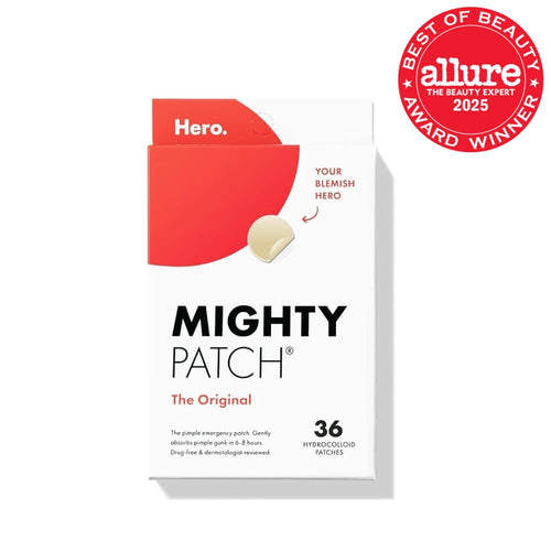 Hero Cosmetics - #1 Hydrocolloid Acne Pimple Patches for Face, Shrinking Zits & Whiteheads in 1 Use, Nighttime Spot Pimple Stickers for Face