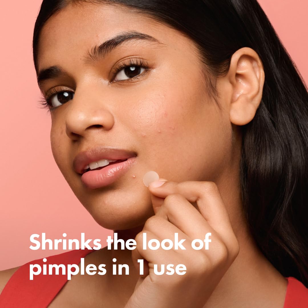 Hero Cosmetics - #1 Hydrocolloid Acne Pimple Patches for Face, Shrinking Zits & Whiteheads in 1 Use, Nighttime Spot Pimple Stickers for Face