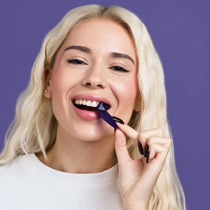 Dr. Dent Purple Teeth Whitening Strips - Fast Results, Zero Sensitivity FREE