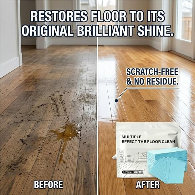 🎁 Last Day Sale 49% OFF 100 Piece Floor Cleaning Tablets Multi-Surface Cleaner, Water Soluble Floor Cleaner for Mopping,Measured Deep Cleaning Solution for Hardwood Laminate Tile Vinyl Glass(Blue)