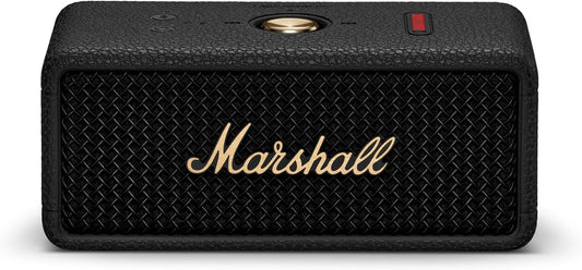 Emberton III Portable Bluetooth Speaker - Rugged Waterproof IP67 Design | Loud Stereo Sound, Deep Bass with 32+ Hr Playtime | Compact and Wireless for Travel and Outdoors - Black & Brass