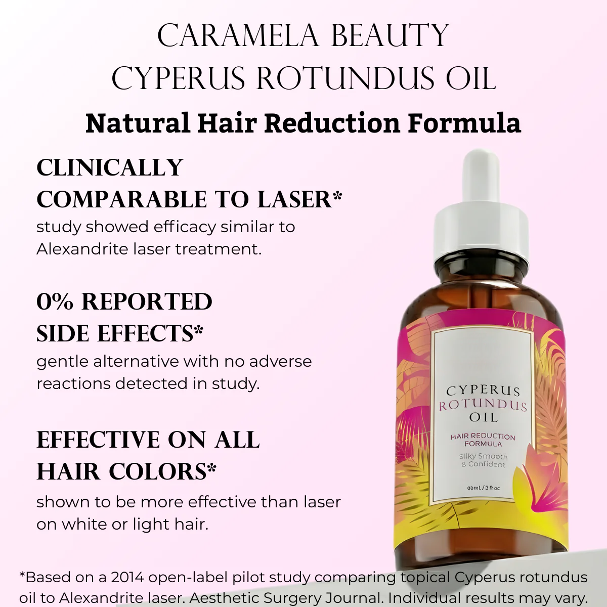 Caramela Beauty Cyperus Rotundus Oil for Natural Hair Reduction